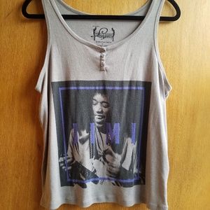 The Hollywood Legend -Jimi Hendrix Graphic Tank L